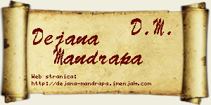 Dejana Mandrapa vizit kartica